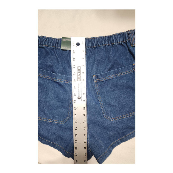 woman's jean shorts super high rise size 17 waist 38 wild fable - Picture 7 of 9
